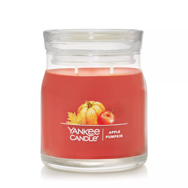 YANKEE CANDLE Signature Apple Pumpkin Scented Jar Candle & Reviews Wayfair